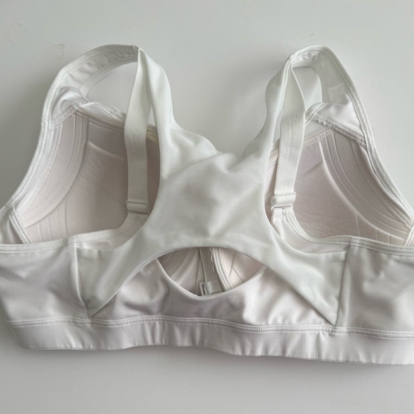 Champion White Zip Front Sports Bra - Picture 4 of 5
